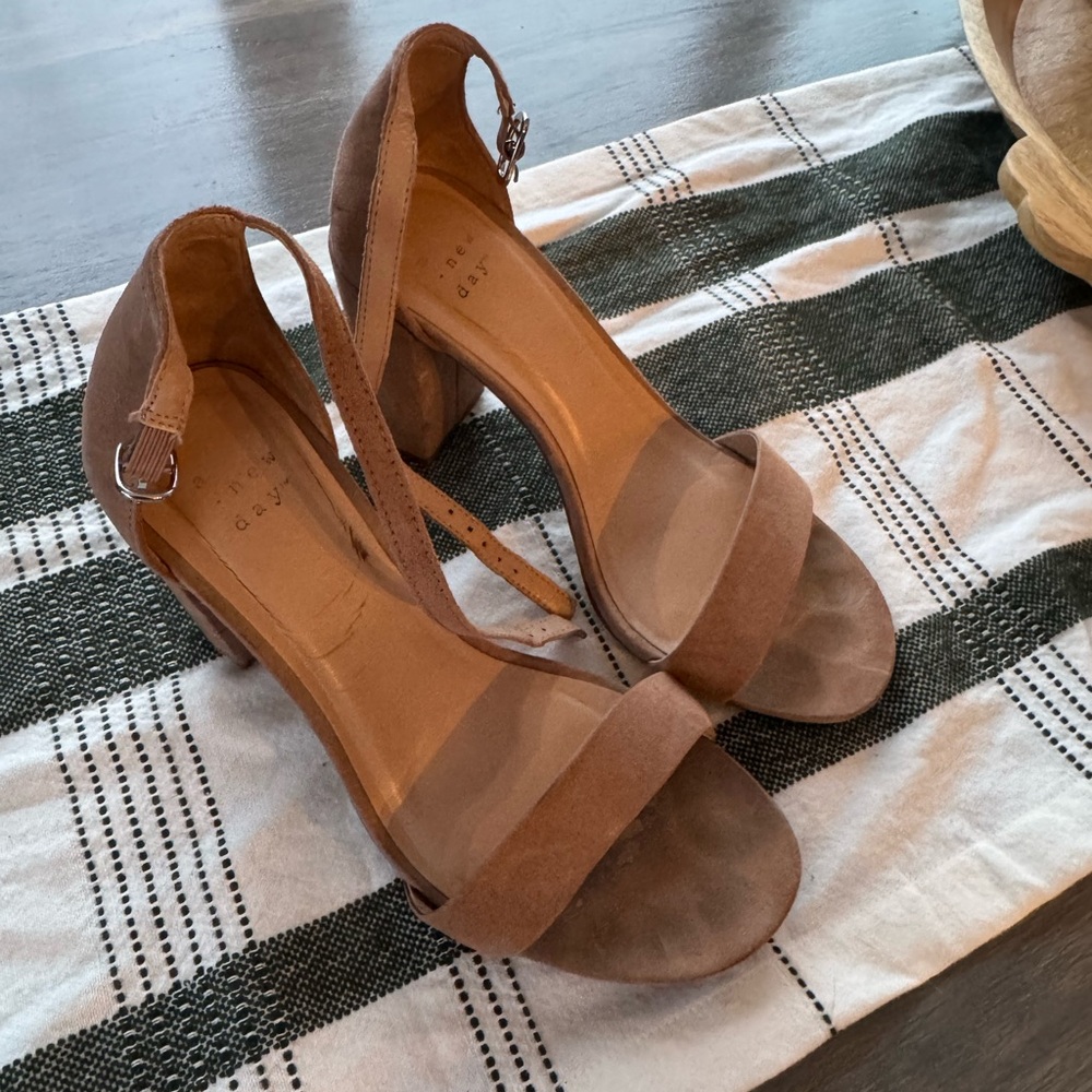 a new day Tan Heeled Sandals